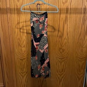 Cute Patch work Halter Dress